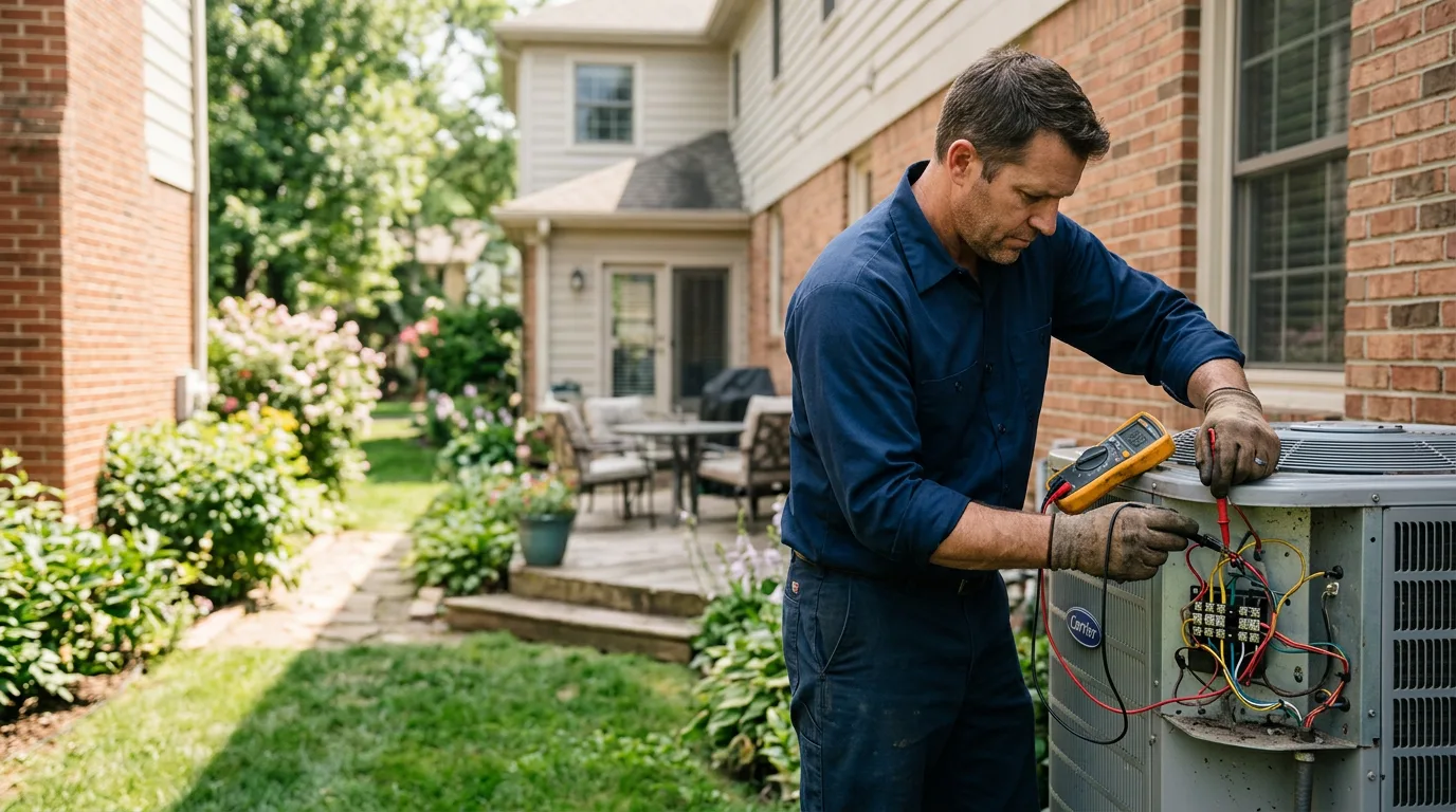 HVAC technician working near Monmouth, IL